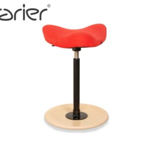Varier Move Sitz-Steh Hocker Stuhl Rot Revive 634 Basis Natur