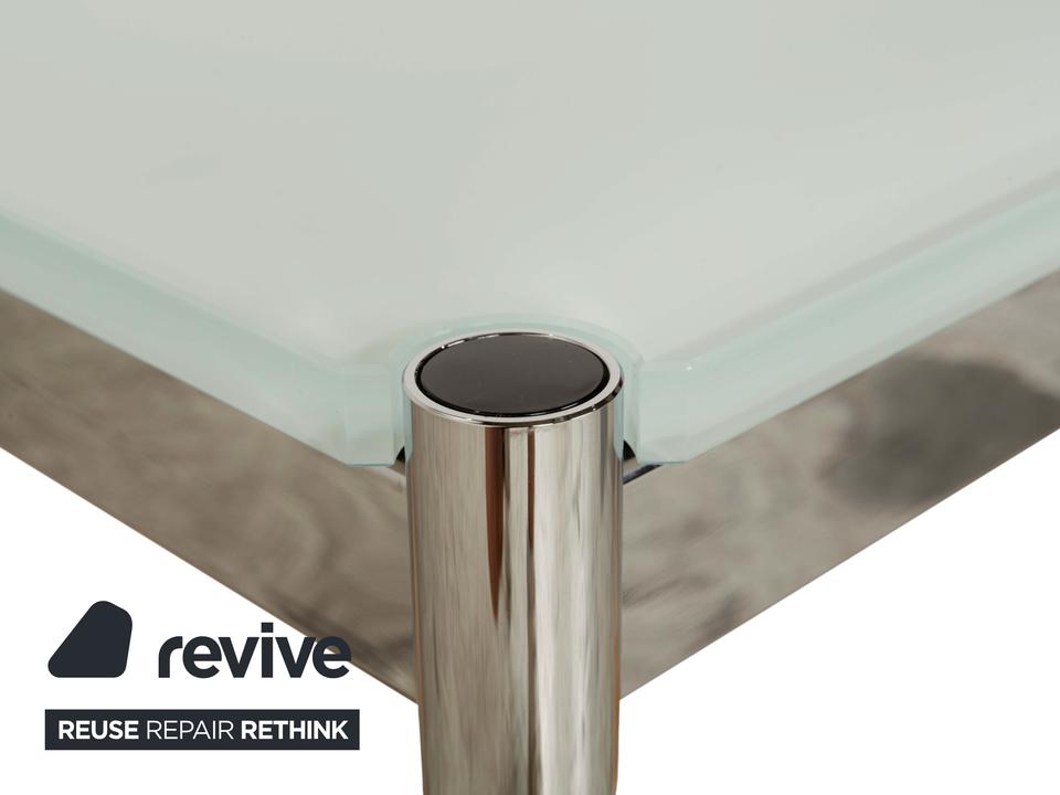 USM Haller Glas Couchtisch Blau Silber 101 x 101 cm – Bild 3