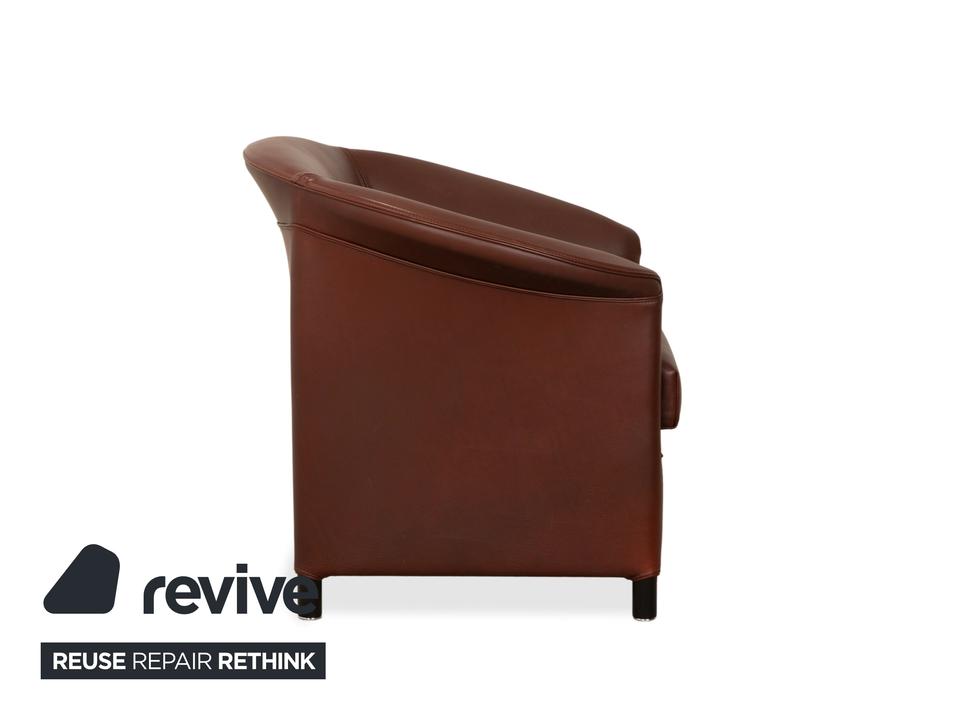 Wittmann Aura XL Leder 2x Sessel Braun Rot – Bild 17