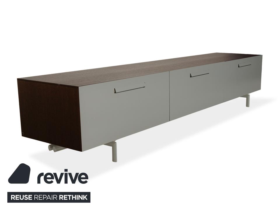 Ligne Roset Holz Sideboard Grau Braun Lowboard – Bild 3