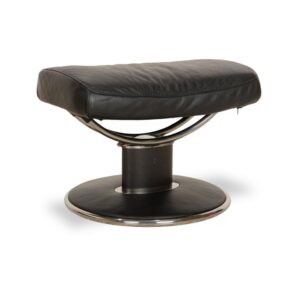 Stressless Jazz Leder Hocker Schwarz manuelle Funktion