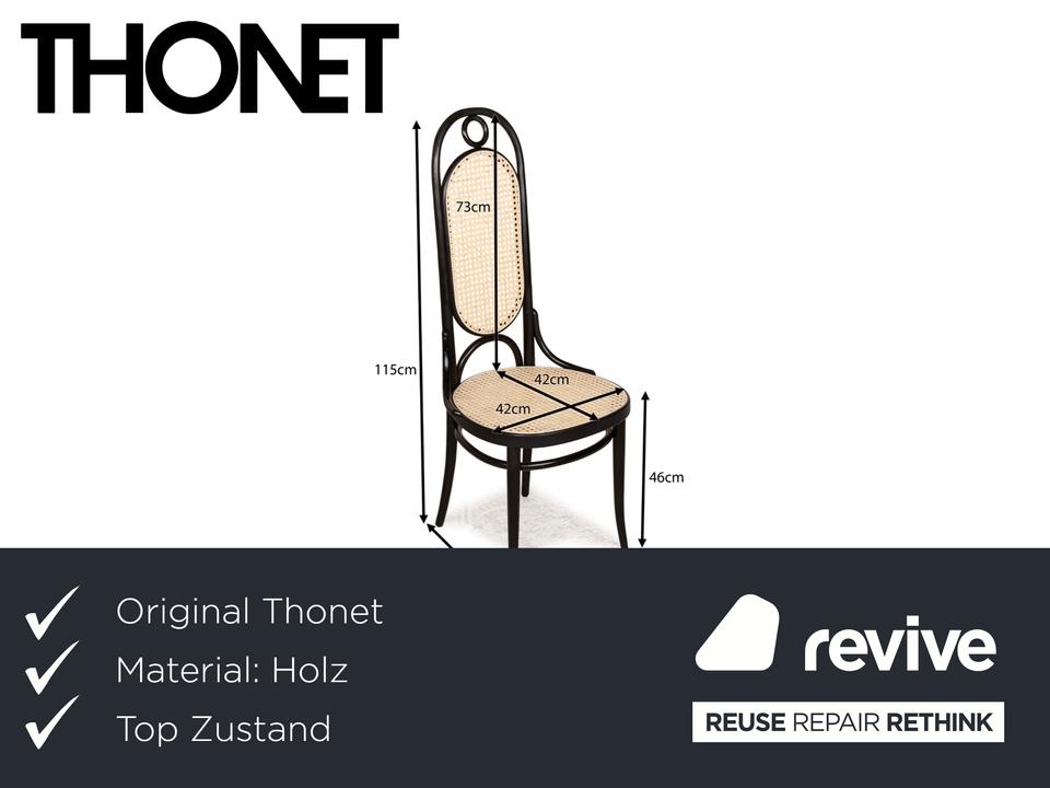 Thonet Nr. 207 R Holz Stuhl Esszimmer Braun Schwarz Kaffeehaus – Bild 2