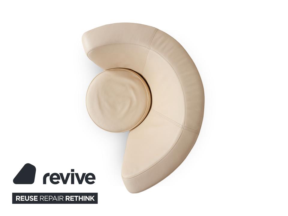 Bretz EVES ISLAND Leder Sessel Creme – Bild 3