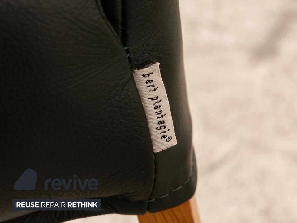 Bert Plantagie Leder Stuhl Grün Braun – Bild 7