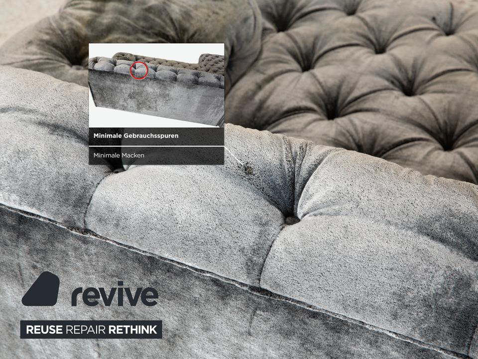 Bretz Cocoa Island Stoff Ecksofa Grau Sofa Couch Relaxsofa – Bild 9