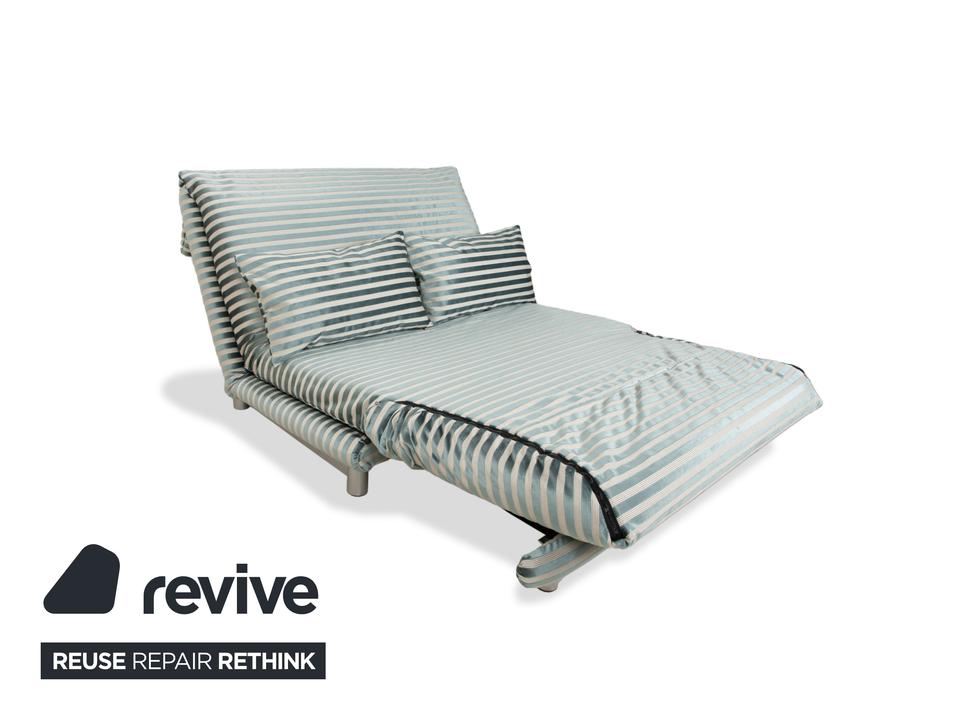 Ligne Roset Multy Zweisitzer Stoff Grün Silber gestreift ✨ – Bild 5