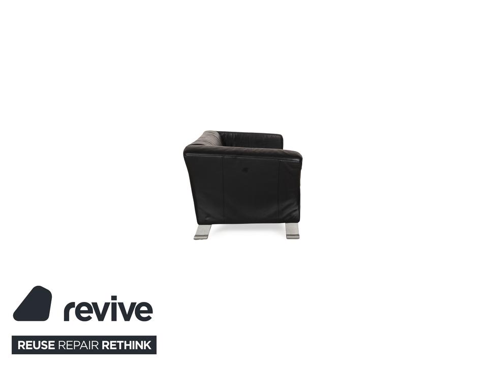 Rolf Benz 322 Leder Zweisitzer Grau Anthrazit Sofa Couch – Bild 8