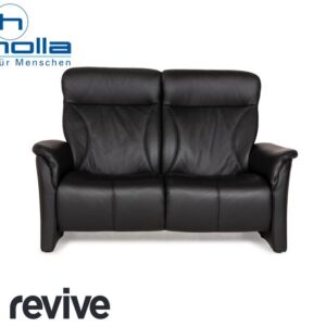 Himolla Cumuly Leder Zweisitzer Schwarz Sofa Couch