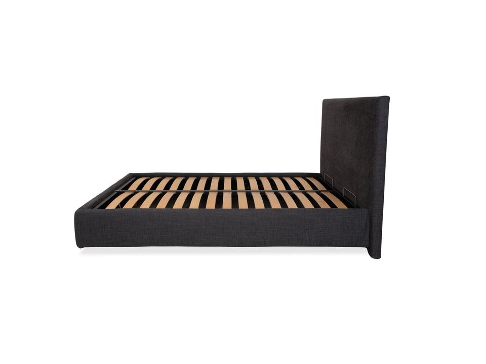 Poliform Stoff Bett Grau manuelle Funktion – Bild 13