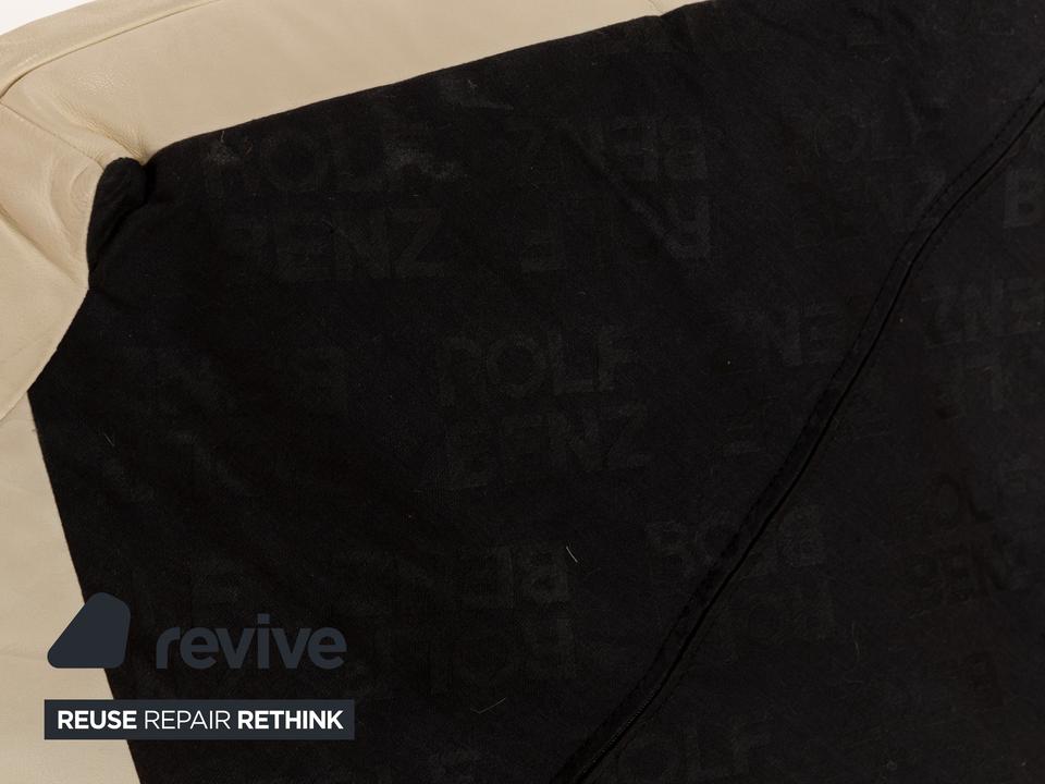 Rolf Benz 345 Leder Zweisitzer Creme Sofa Couch – Bild 10