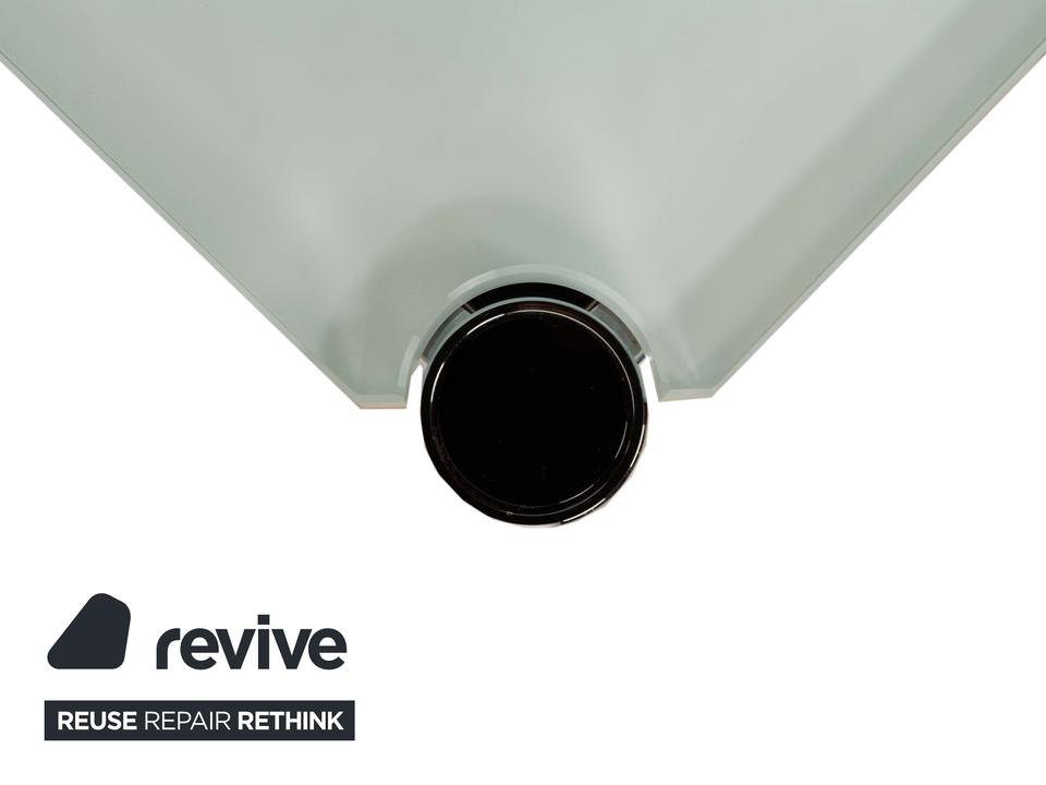 USM Haller Glas Couchtisch Blau Silber 101 x 101 cm – Bild 4