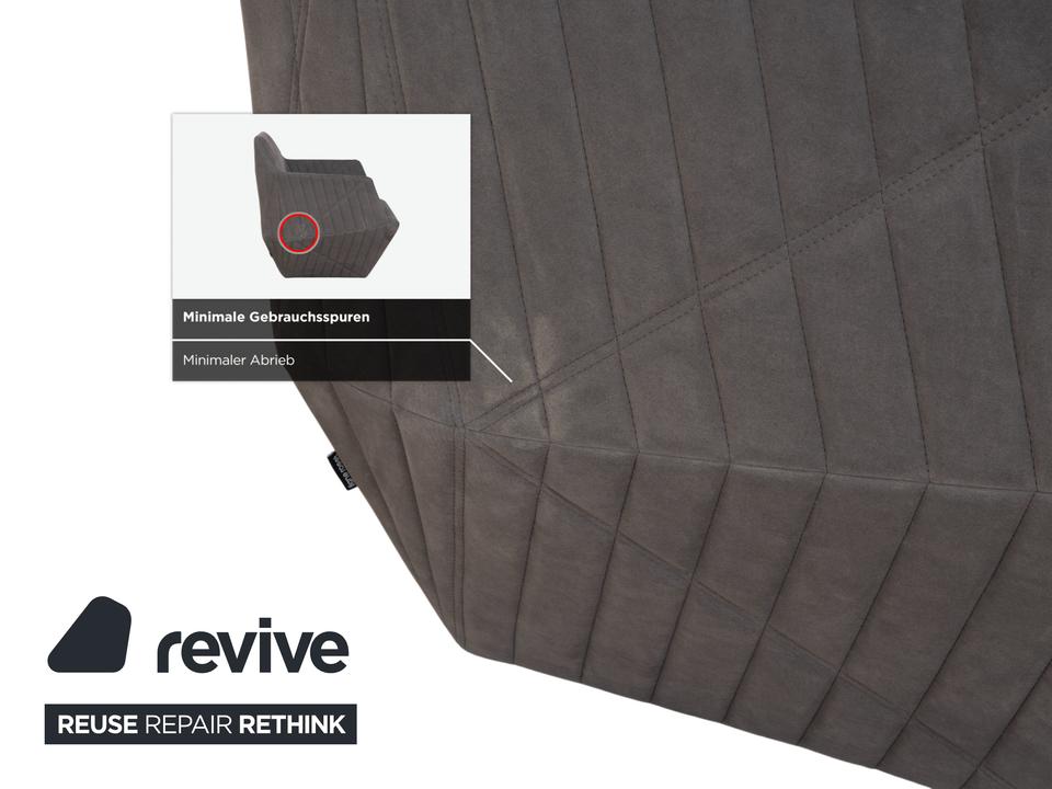 ligne roset Facett Stoff 2x Sessel Hocker Grau – Bild 11