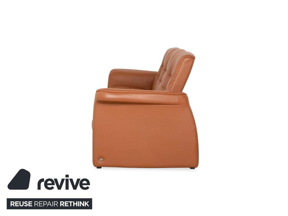 Stressless Sapphire Leder Dreisitzer Sofa Couch Braun manuelle – Bild 10