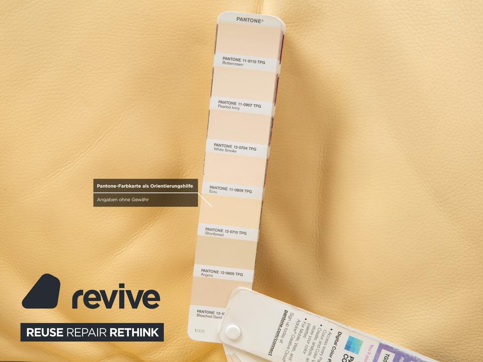 Jori Yoga Mono Move Leder Sessel Creme manuelle Funktion – Bild 11