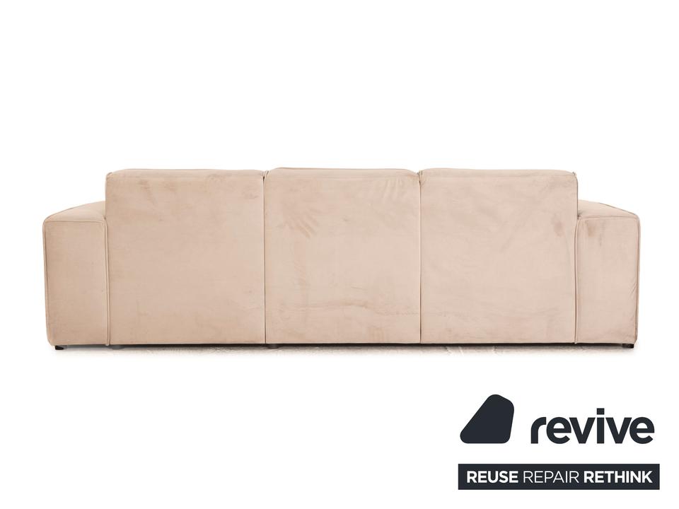 IconX STUDIOS Beluga Samt Stoff Viersitzer Sofa Couch Beige – Bild 9