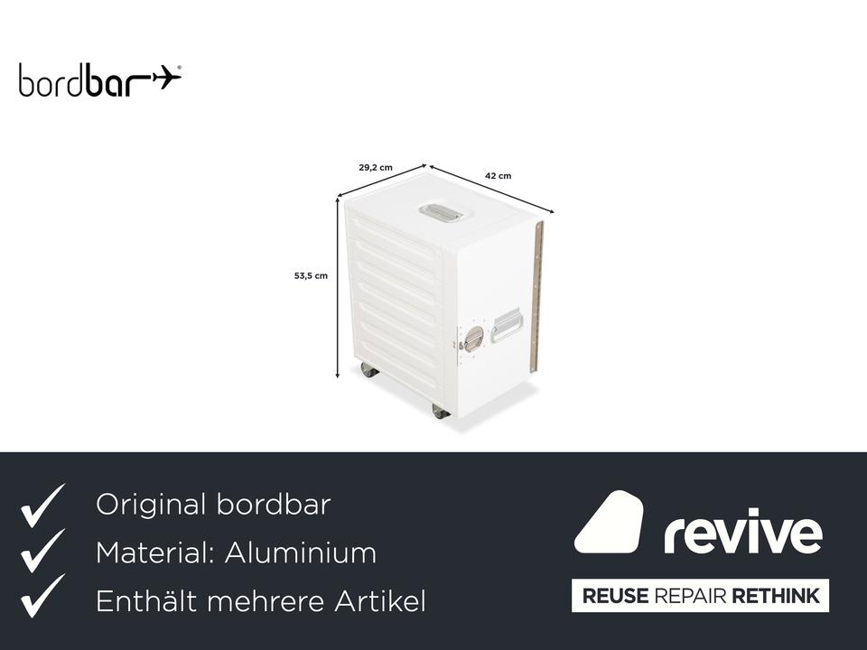 bordbar Box Container Schwarz Anschlag rechts Flugzeugtrolley – Bild 3