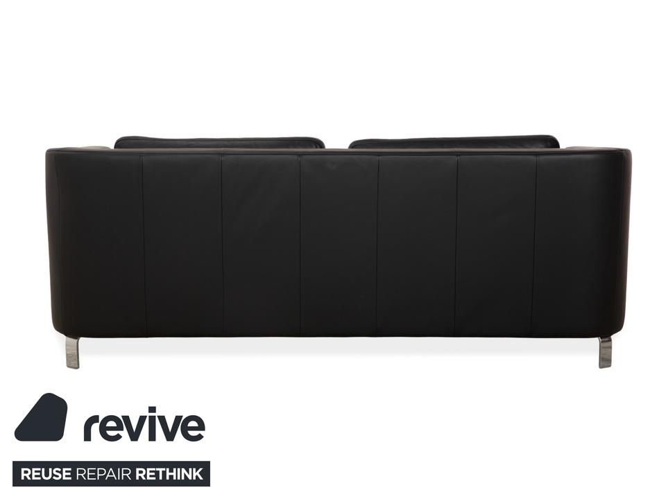 Rolf Benz 325 Leder Dreisitzer Schwarz Sofa Couch – Bild 12