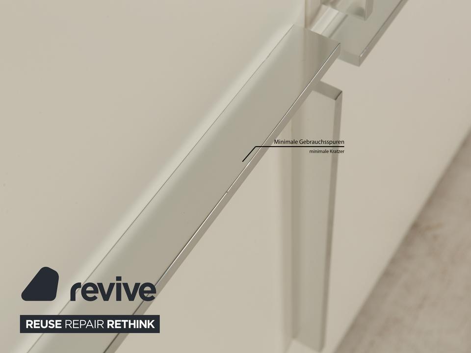 Misura Emme Plan Holz Sideboard Weiß Creme Schrankfächer – Bild 6