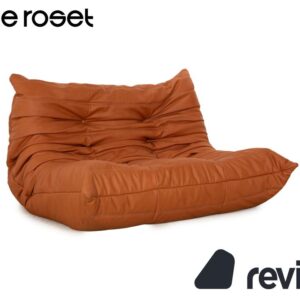ligne roset Togo veganes Leder Stoff Zweisitzer Braun Sofa ✨