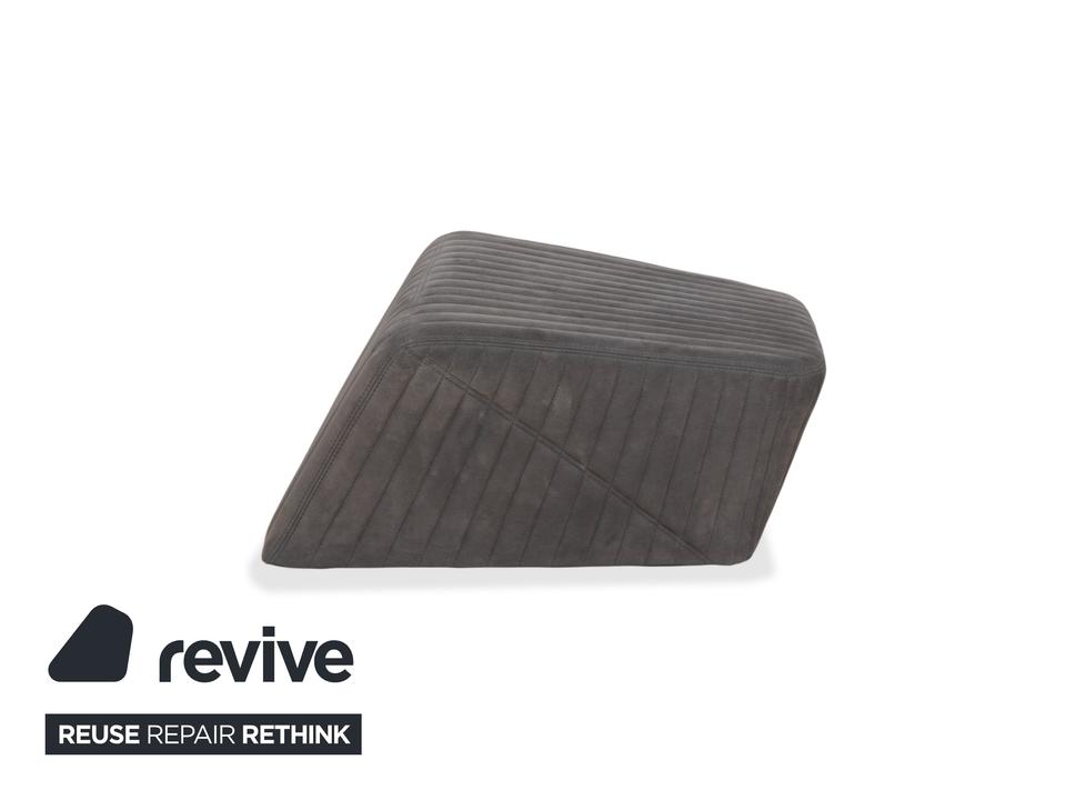 ligne roset Facett Stoff Sessel Hocker Grau – Bild 20