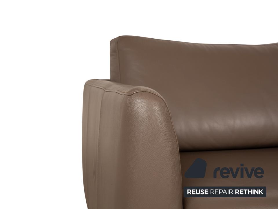 BoConcept Fargo Leder Zweisitzer Braun Sofa Couch – Bild 4