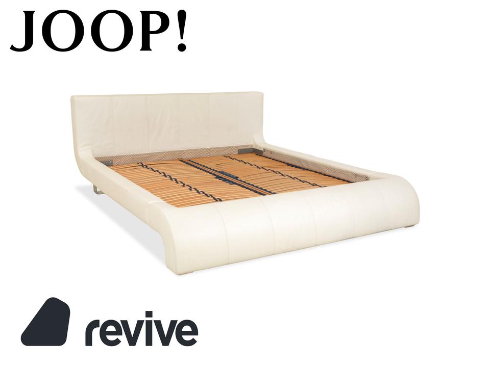 Joop! Swing Leder Bett Doppelbett Weiß 180x200 cm