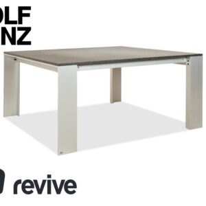 Rolf Benz Metall Esstisch Schwarz Anthrazit Granit Metall 150 x