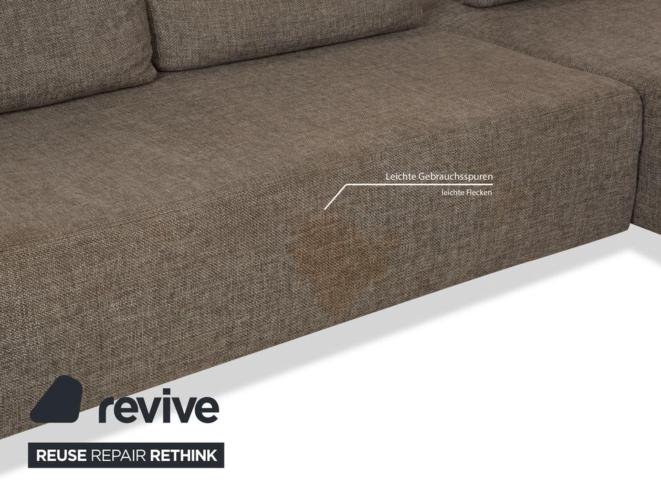Ewald Schillig Topas Stoff Ecksofa Grau Recamiere Rechts Sofa – Bild 3