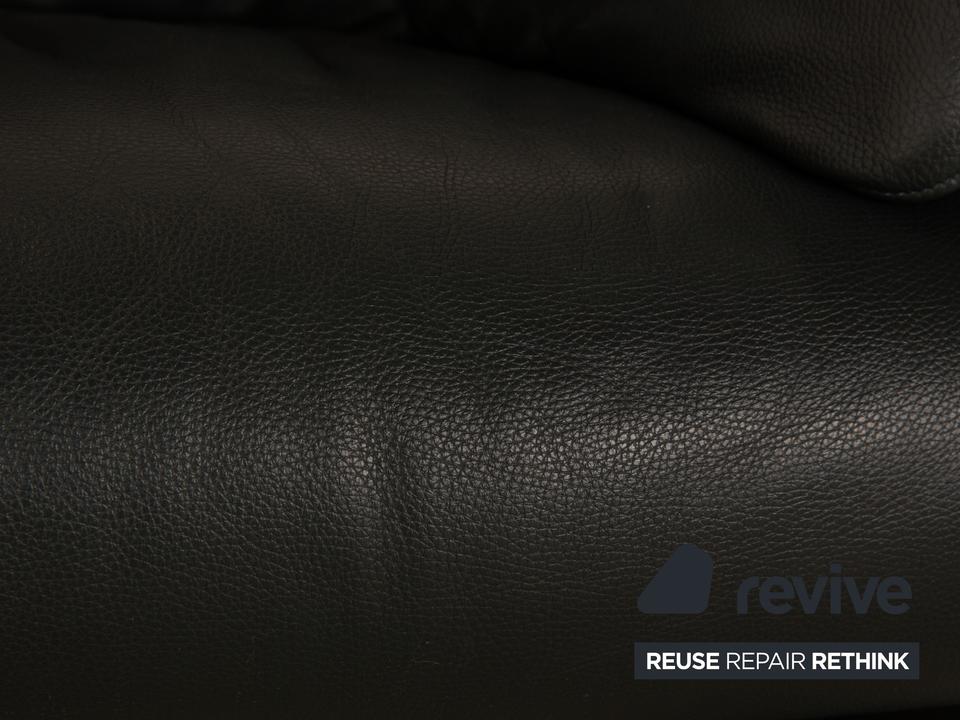 Jori Leder Sessel Dunkelgrün – Bild 3