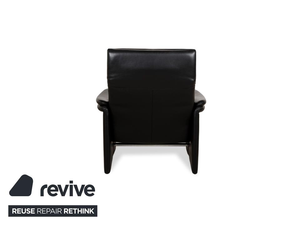 Erpo Chalet Leder Sessel Schwarz – Bild 12
