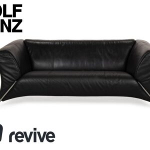 Rolf Benz 322 Leder Zweisitzer Grau Anthrazit Sofa Couch