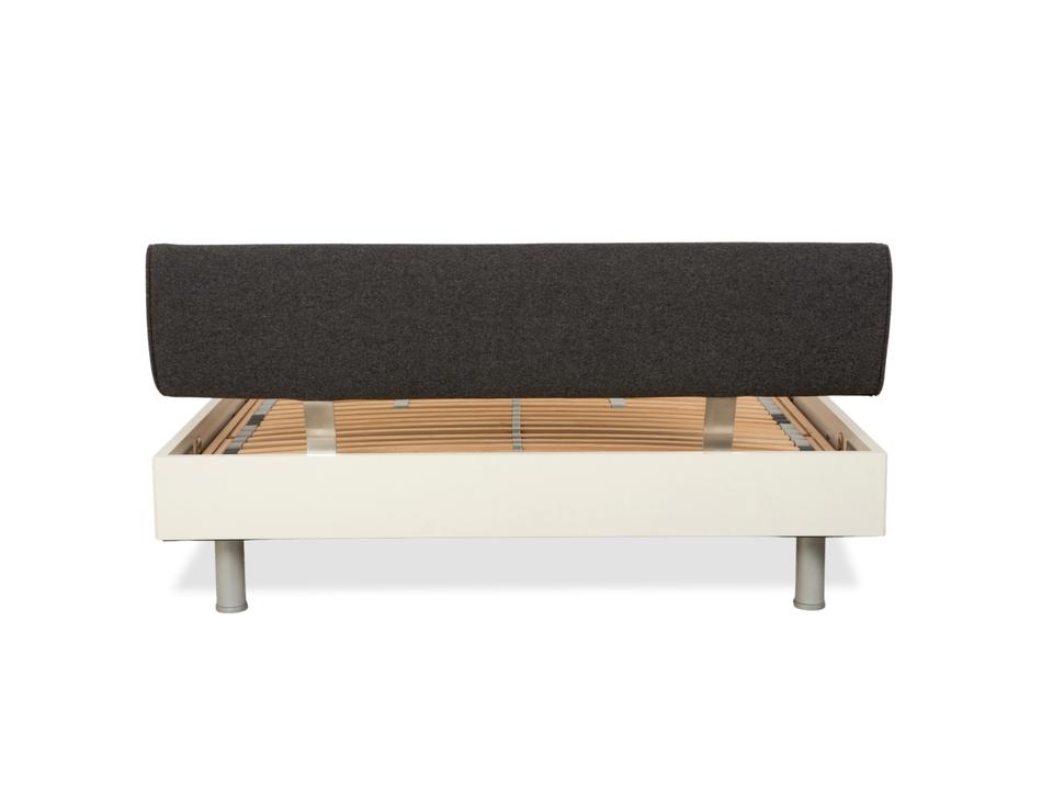 Ligne Roset Holz Bett Weiß Dunkelgrau 140 x 200 cm – Bild 14
