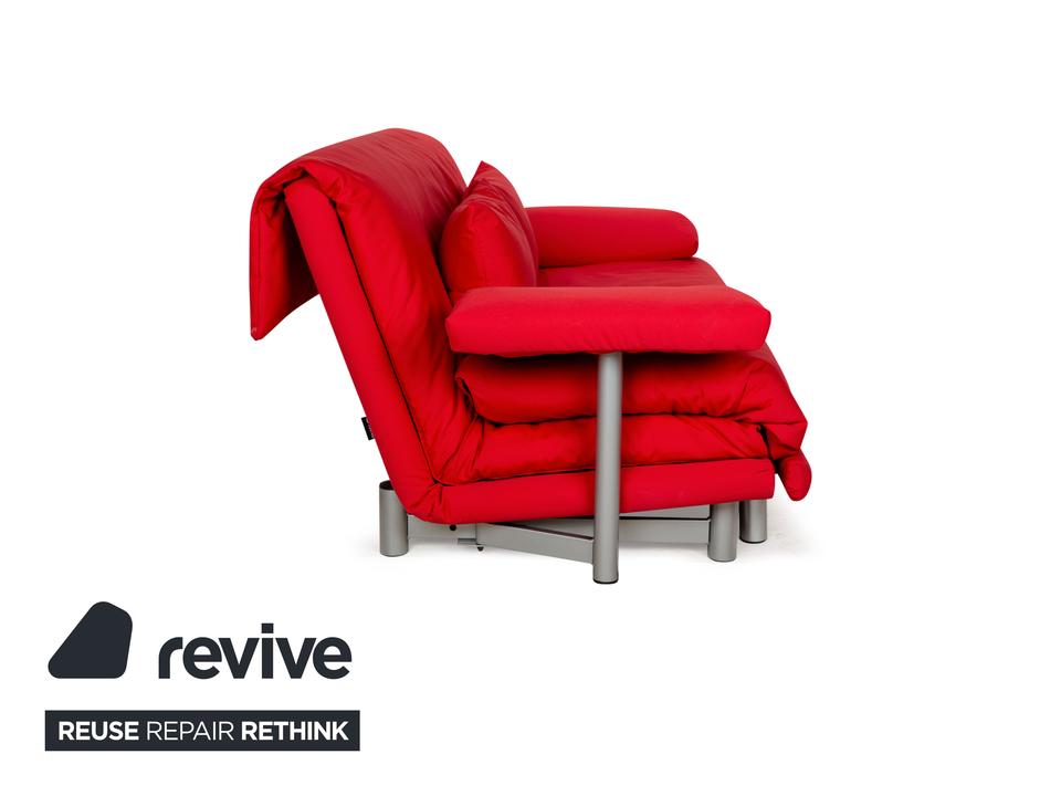 Ligne Roset Multy Stoff Dreisitzer Rot Schlaffunktion Neubezug ✨ – Bild 8