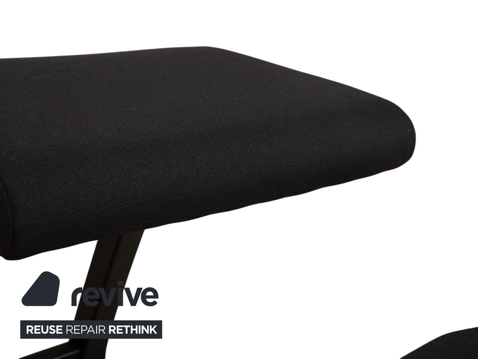 Varier Variable Holz Esche Hocker Schwarz Stoff Schwarz – Bild 3