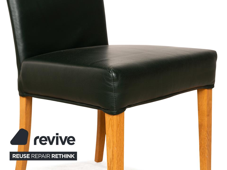 Bert Plantagie Leder Stuhl Grün Braun – Bild 3