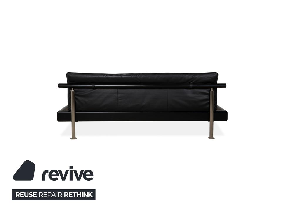 Möller Design Leder Holz Bett Schwarz Silber 200x200 – Bild 13