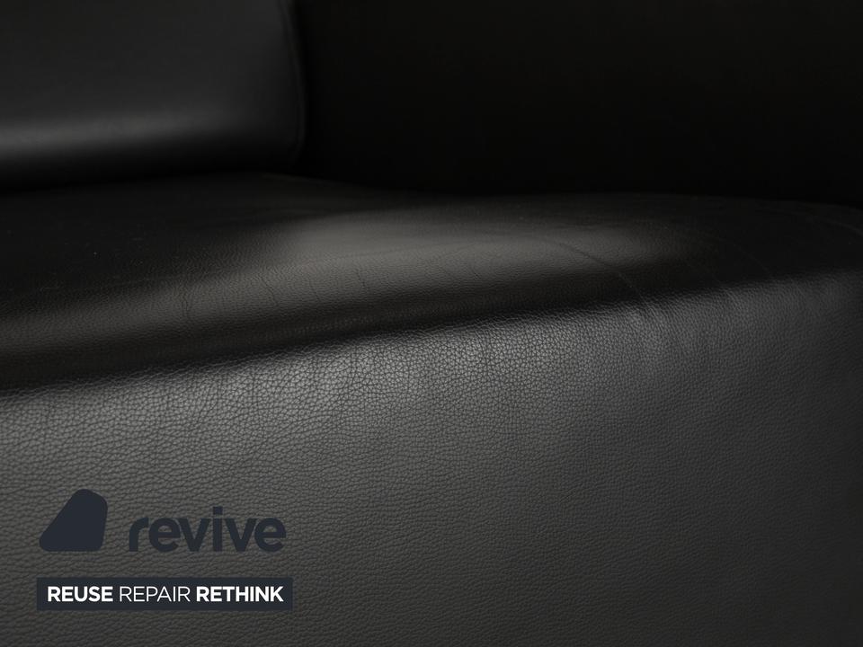 Ligne Roset Jul Leder Sessel Schwarz – Bild 3