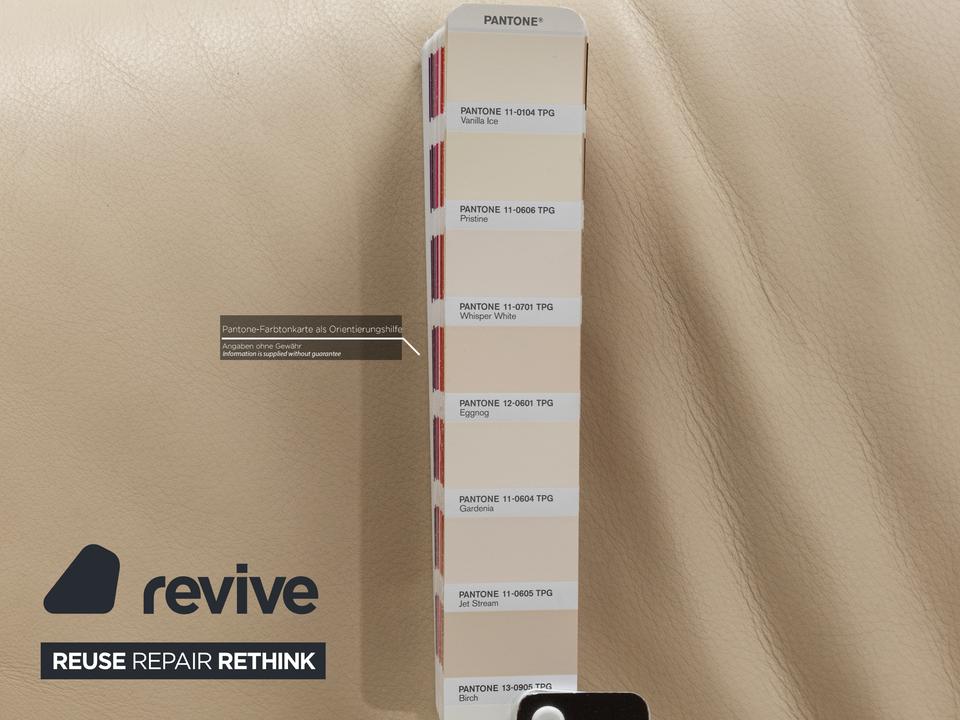 Rolf Benz 6800 Leder Zweisitzer Creme Sofa Couch – Bild 7