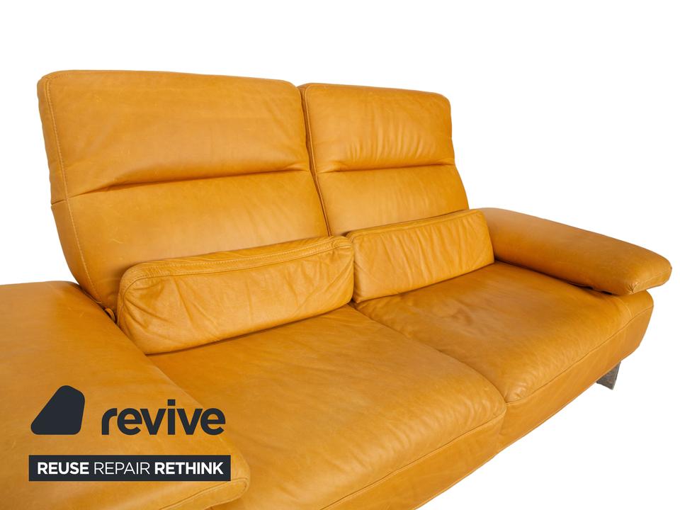 Willi Schillig Trovatoore Leder Zweisitzer Gelb Senf manuelle – Bild 6