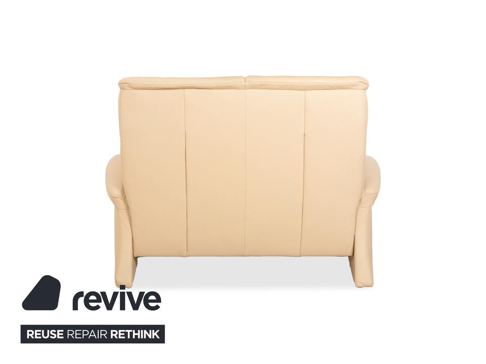 Himolla Leder Zweisitzer Creme Beige Sofa Couch – Bild 8