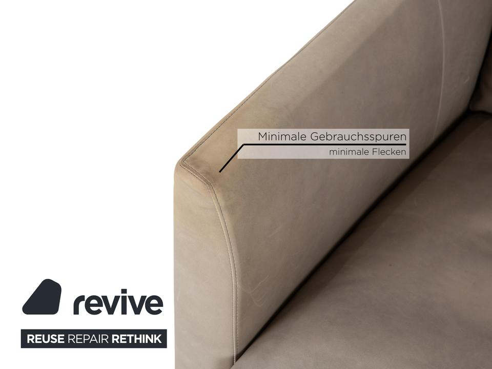 Montis Axel Leder Sessel Garnitur Grau Greige sx Sessel – Bild 4