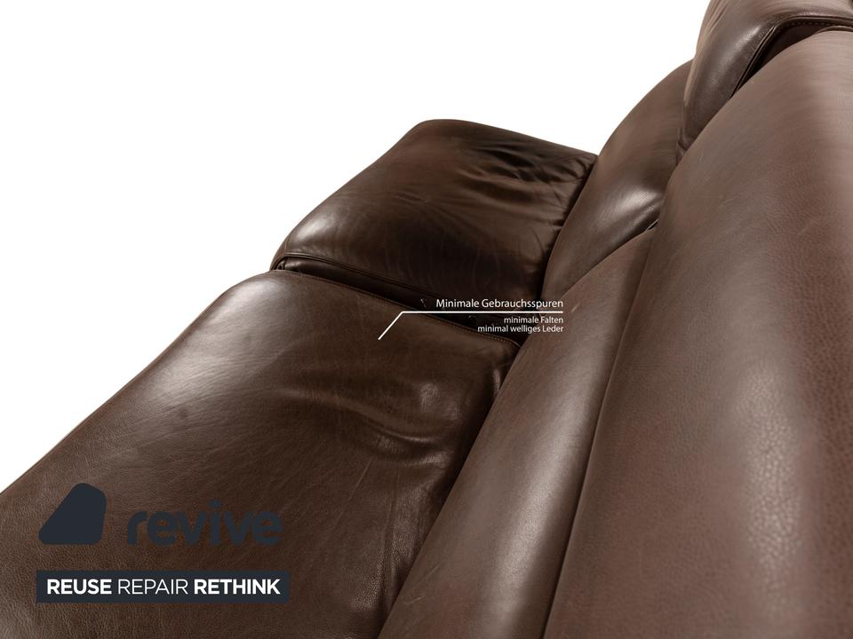 Koinor Free Motion Etino 2 Leder Zweisitzer Braun manuelle – Bild 11