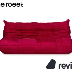 ligne roset Togo Stoff Dreisitzer Rot Sofa Couch Neubezug ✨