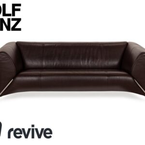 Rolf Benz 322 Leder Dreisitzer Braun Sofa Couch