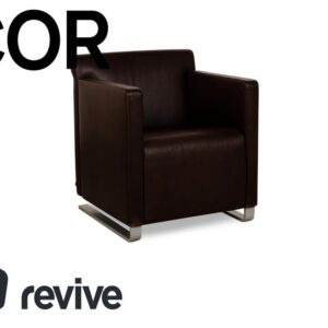 Cor Quant Leder Sessel Braun Rot