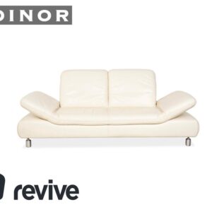Koinor Rivoli Leder Zweisitzer Creme manuelle Funktion Sofa ✨