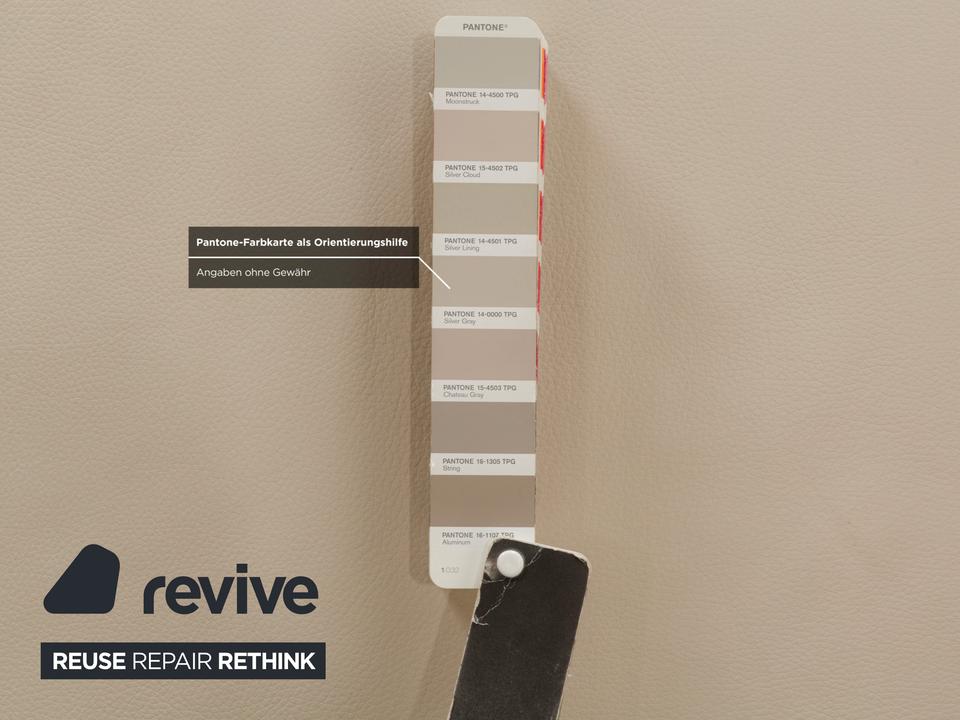 Cor Conseta Leder Zweisitzer Creme Greige Sofa Couch – Bild 7