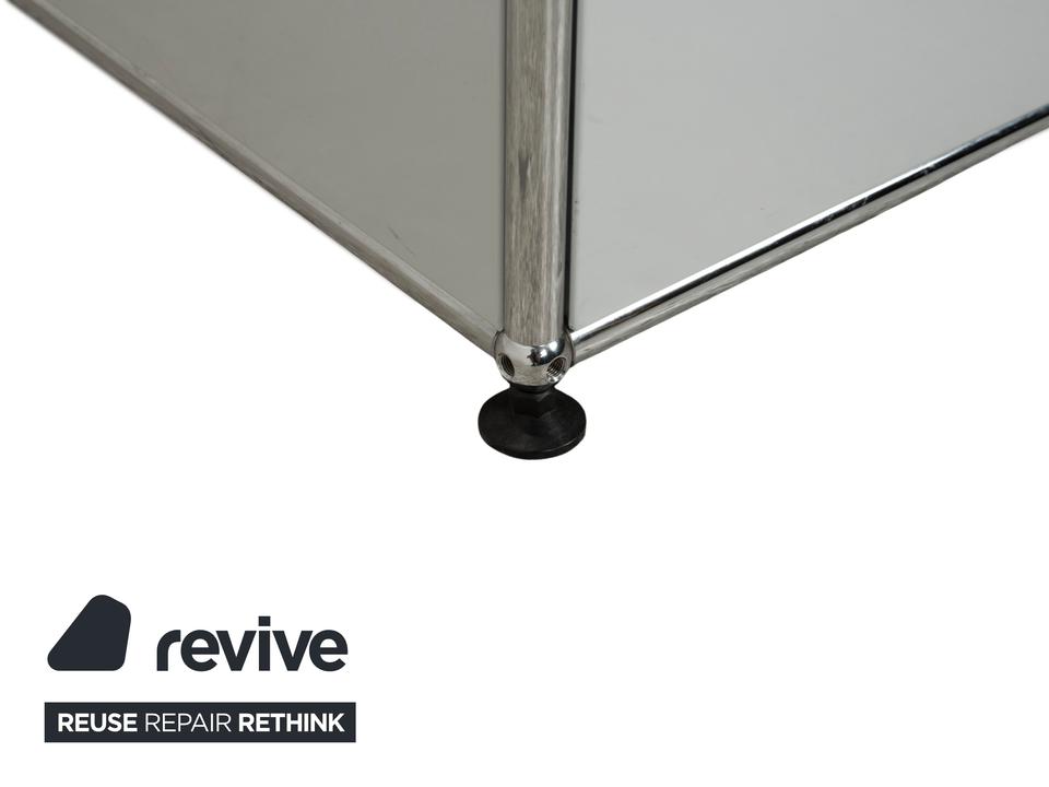 USM Haller Metall Sideboard Hellgrau Hellblau Reinweiß Schublade – Bild 6