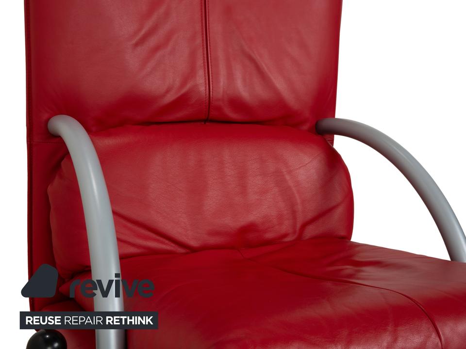 Rolf Benz BMP 418 Leder Sessel Rot – Bild 4