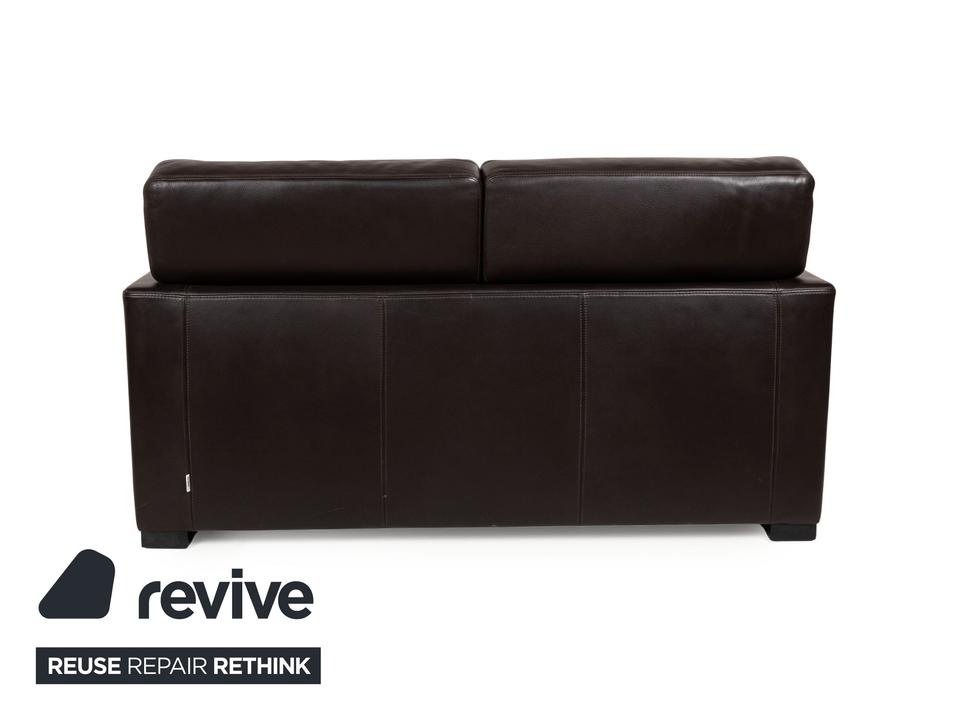 Brühl Francis Leder Zweisitzer Braun manuelle Funktion Sofa Couch – Bild 12